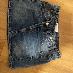 Zara Asymmetrical Denim Skirt - Blue